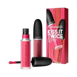 MAC Kiss It Twice Powder Kiss Liquid Duo Estuche Labiales Rosas -Maquillaje De Lujo 773602682942 1 ba93